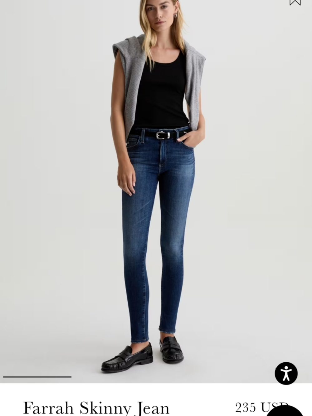 ADRIANO GOLDSCHMIED The Farrah High Rise Skinny Jeans